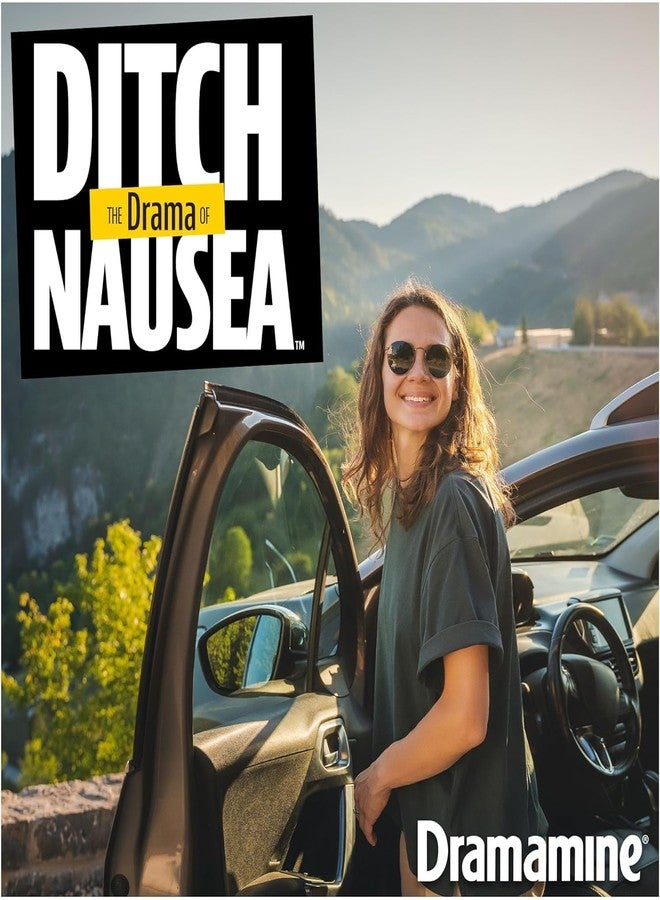 Dramamine Chewable Formula Motion Sickness Relief, 8 Orange Flavored Tablets each (Value Pack of 2) - Image 5